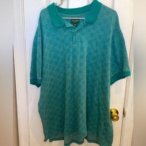 David Taylor teal short sleeved polo size XXL